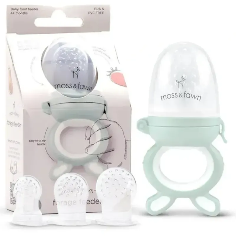 Shop All|Moss & Fawn - Forage Feeder, Soothing Silicone Frozen Baby Food Teething Toy, Fern - cutbabycare.com | baby boutique & care hub