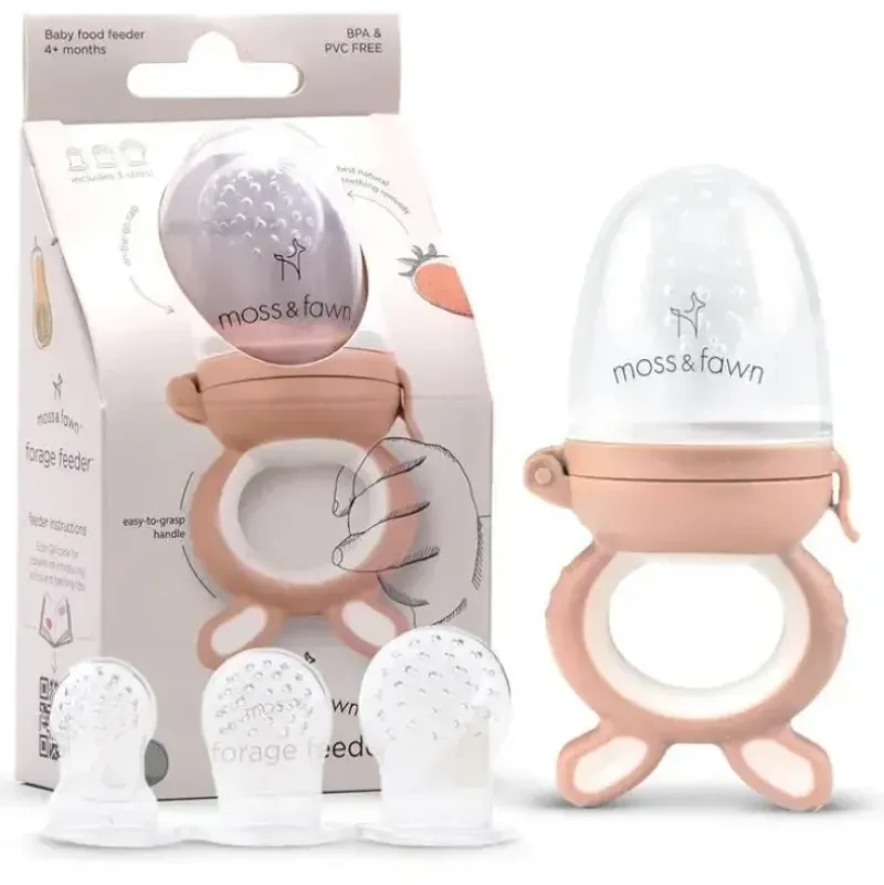 Shop All|Moss & Fawn - Forage Feeder, Soothing Silicone Frozen Baby Food Teething Toy, Bloom - cutbabycare.com | baby boutique & care hub