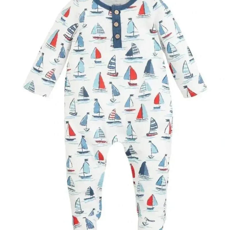 Shop All|Mud Pie - Baby Boys Sailboat Sleeper - cutbabycare.com | baby boutique & care hub