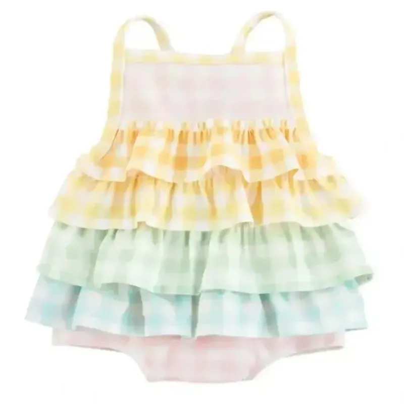 Shop All|Mud Pie - Baby Girl Gingham Ruffle Swimsuit - cutbabycare.com | baby boutique & care hub