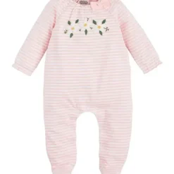 Shop All|Mud Pie - Baby Girl Magnolia Applique Sleeper - cutbabycare.com | baby boutique & care hub