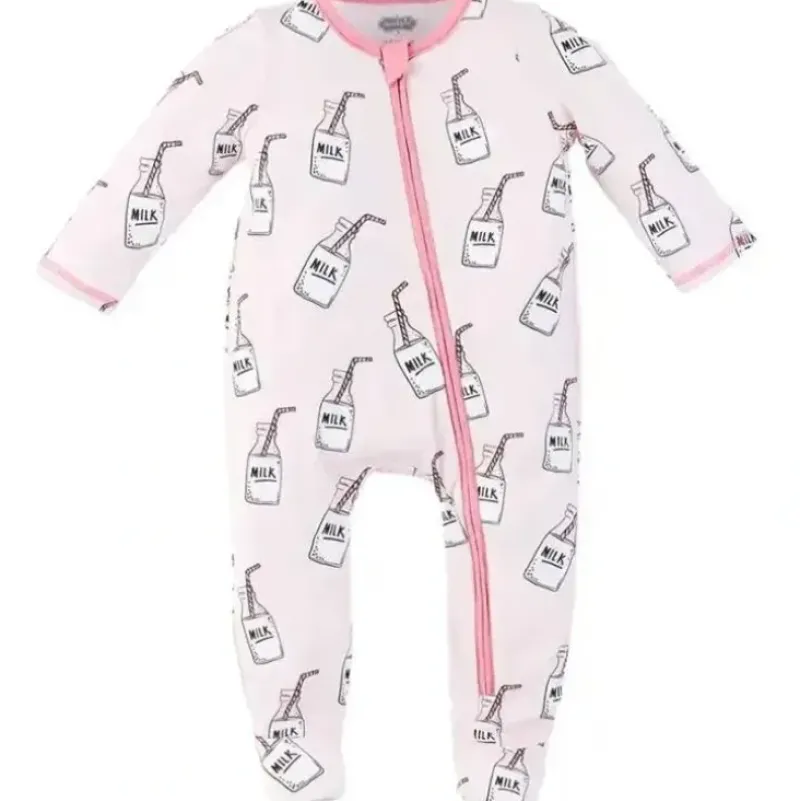 Shop All|Mud Pie - Baby Girl Pink Milk Sleeper - cutbabycare.com | baby boutique & care hub