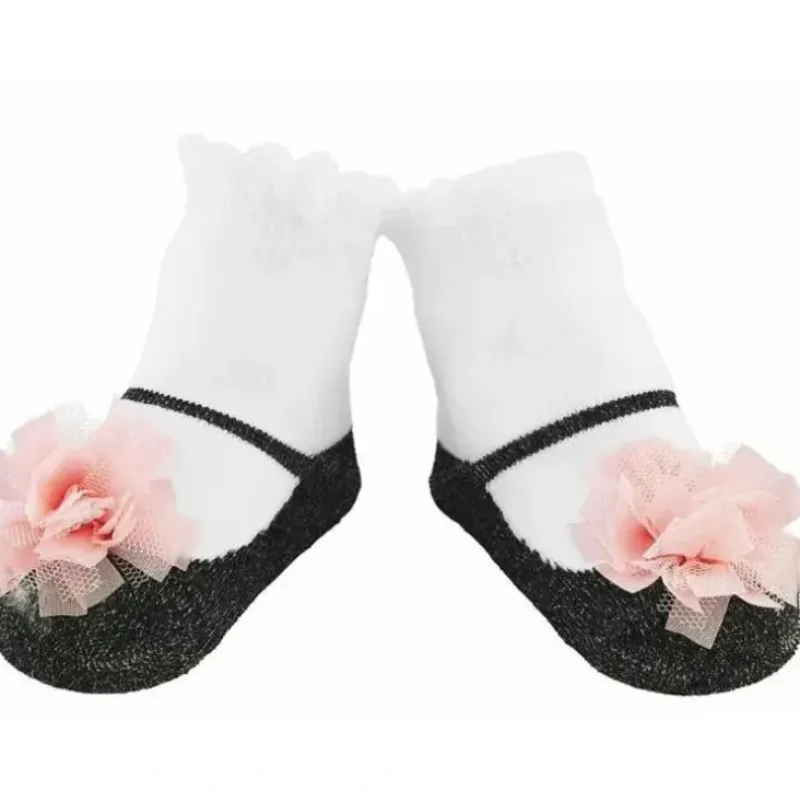 Shop All|Mud Pie - Baby Girl Pink Puff Socks - cutbabycare.com | baby boutique & care hub