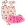 Shop All|Mud Pie - Baby Girl Rainbow Swimsuit & Tutu Set - cutbabycare.com | baby boutique & care hub