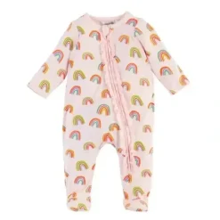 Shop All|Mud Pie - Baby Girl Rainbow Sleeper, Pink - cutbabycare.com | baby boutique & care hub