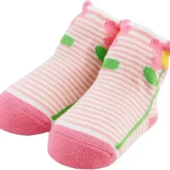 Shop All|Mud Pie - Baby Girl Striped Flower Socks - cutbabycare.com | baby boutique & care hub