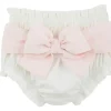 Shop All|Mud Pie - Baby Girl White Bow Diaper Cover - cutbabycare.com | baby boutique & care hub