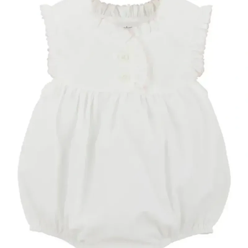 Shop All|Mud Pie - Baby Girl White Ruffle Bubble - cutbabycare.com | baby boutique & care hub