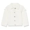 Shop All|Mud Pie - Baby Girl White Denim Jacket - cutbabycare.com | baby boutique & care hub