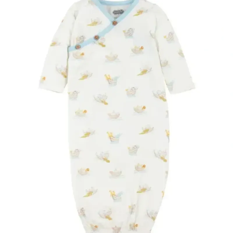 Shop All|Mud Pie - Baby Noah's Ark Knit Bamboo Gown, 0/3M - cutbabycare.com | baby boutique & care hub
