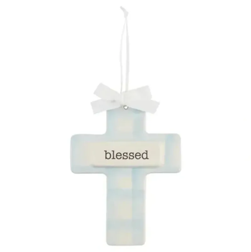 Shop All|Mud Pie - Blue Blessed Keepsake Cross - cutbabycare.com | baby boutique & care hub