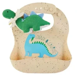 Shop All|Mud Pie - Dinosaur Silicone Bib Rattle - cutbabycare.com | baby boutique & care hub