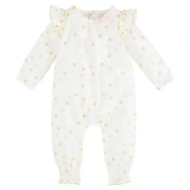 Shop All|Mud Pie - Dot Ruffle One-Piece - cutbabycare.com | baby boutique & care hub