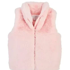 Shop All|Mud Pie - Faux Fur Zip Vest, Pink - cutbabycare.com | baby boutique & care hub