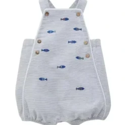Shop All|Mud Pie - Fish Schiffli Bubble Romper - cutbabycare.com | baby boutique & care hub