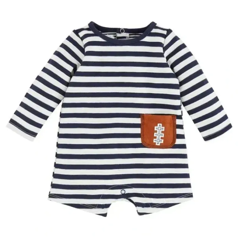 Shop All|Mud Pie - Football Pocket Romper - cutbabycare.com | baby boutique & care hub