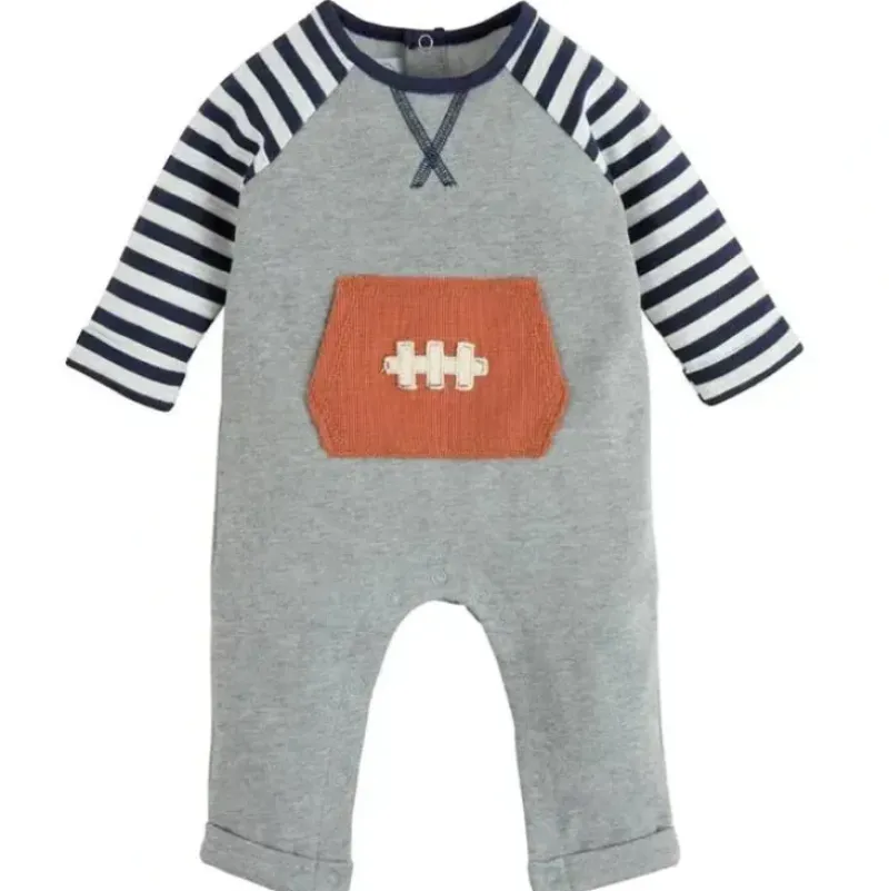Shop All|Mud Pie - Football Pocket One-Piece - cutbabycare.com | baby boutique & care hub