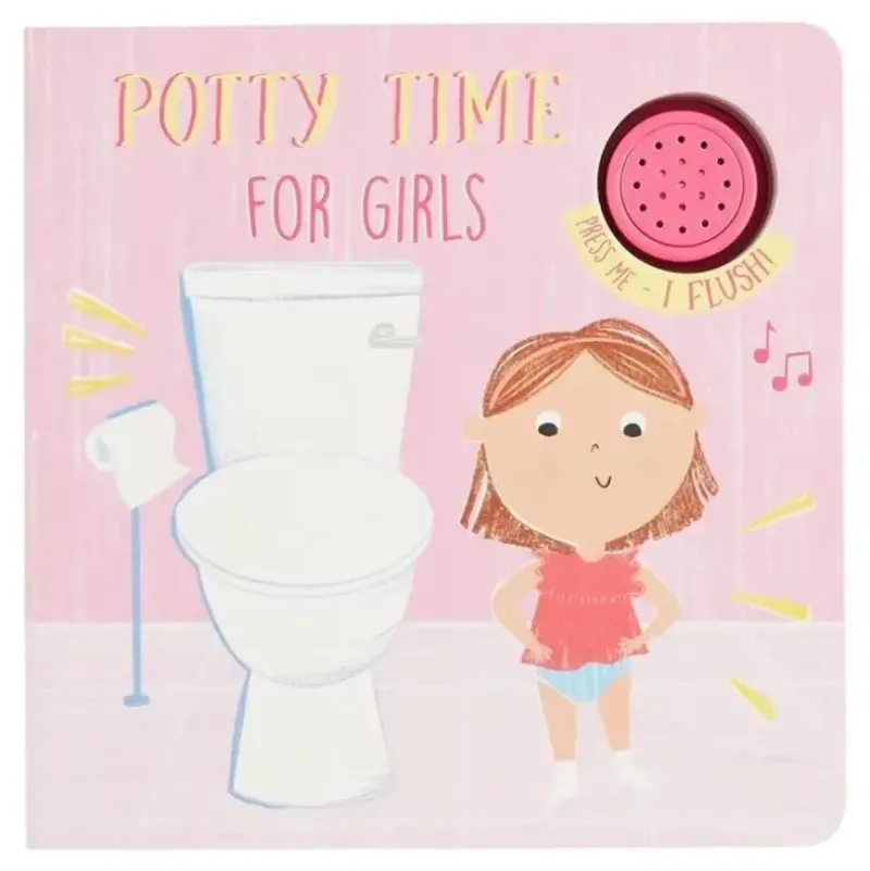 Shop All|Mud Pie - Girl Potty Time Board Book - cutbabycare.com | baby boutique & care hub