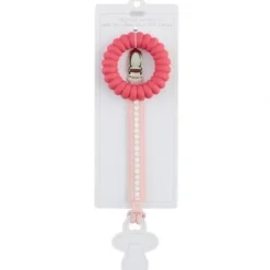 Car Seats|Mud Pie - Hot Pink Pacy Strap & Teether Set - cutbabycare.com | baby boutique & care hub