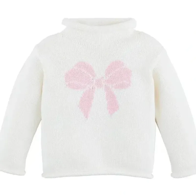 Shop All|Mud Pie - Kids Children's Bow Rollneck Sweater, 4T-5T - cutbabycare.com | baby boutique & care hub