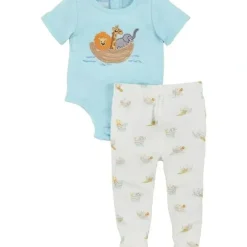 Shop All|Mud Pie - Noah's Ark Crawler & Pant Set - cutbabycare.com | baby boutique & care hub