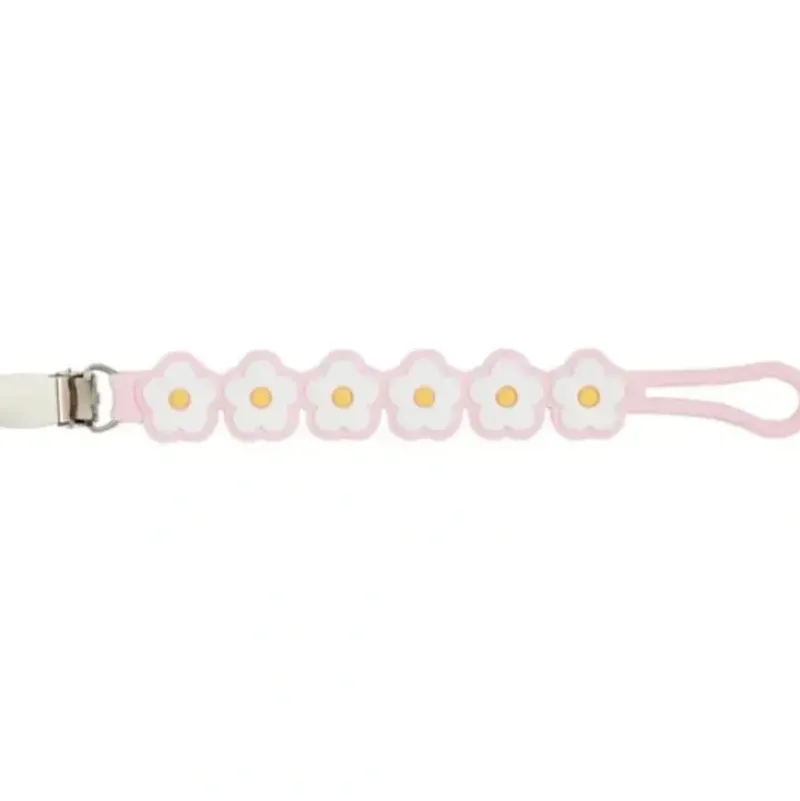 Shop All|Mud Pie - Pink Daisy Pacy Strap - cutbabycare.com | baby boutique & care hub