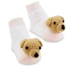 Shop All|Mud Pie - Pink Dog Rattle Toe Socks 0-12M - cutbabycare.com | baby boutique & care hub