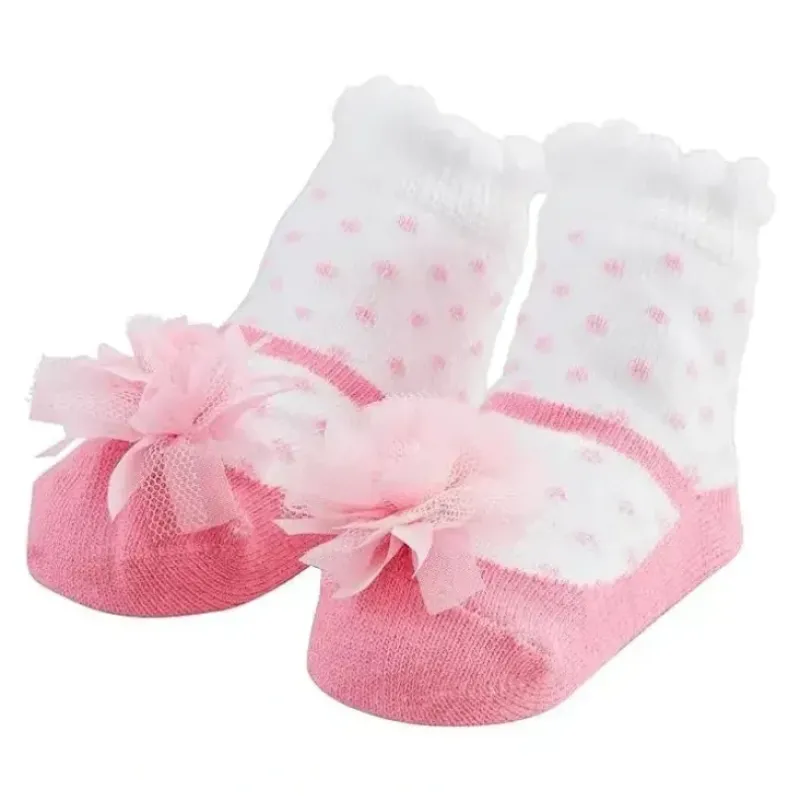 Shop All|Mud Pie - Pink Puff Mary Jane Socks - cutbabycare.com | baby boutique & care hub