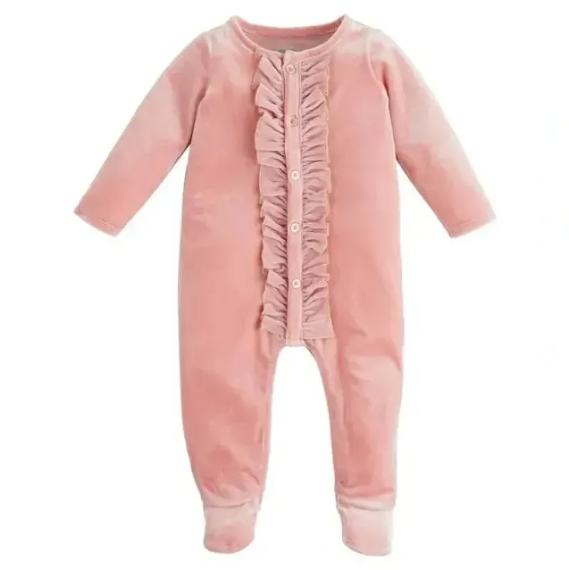 Shop All|Mud Pie - Pink Velour Sleeper, 3-6 Months - cutbabycare.com | baby boutique & care hub