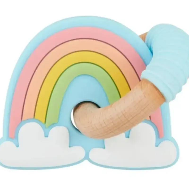 Shop All|Mud Pie - Rainbow Ring Silicone Teether - cutbabycare.com | baby boutique & care hub