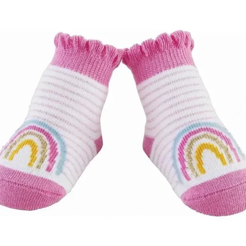 Shop All|Mud Pie - Rainbow Stripe Baby Socks - cutbabycare.com | baby boutique & care hub