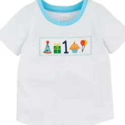 Shop All|Mud Pie - 1st Birthday Boy Smocked Tee - cutbabycare.com | baby boutique & care hub