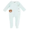 Shop All|Mud Pie - Stripe Bear Sleeper - cutbabycare.com | baby boutique & care hub