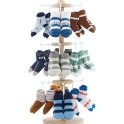 Shop All|Mud Pie - The Kids Shoppe Wood Sock Spinner - cutbabycare.com | baby boutique & care hub