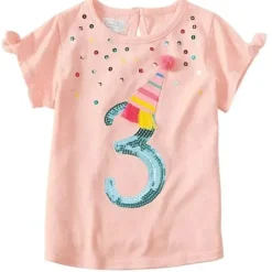Shop All|Mud Pie - Three Birthday Girl Tee - cutbabycare.com | baby boutique & care hub