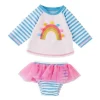 Shop All|Mud Pie - Toddler Girl Rainbow Rash Guard Set - cutbabycare.com | baby boutique & care hub