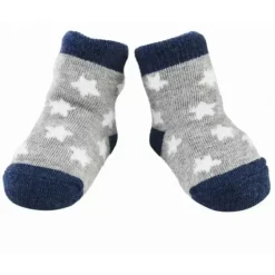 Shop All|Mud Pie - White Chenille Star Baby Sock - cutbabycare.com | baby boutique & care hub