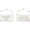 Shop All|Mud Pie - Wood Door Hanger Let Him Sleep Blue - cutbabycare.com | baby boutique & care hub