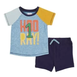 Shop All|Mud Pie Hooray 1st Birthday Short Set - cutbabycare.com | baby boutique & care hub