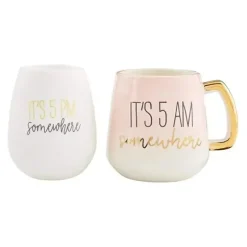 Shop All|Mud Pie Mom Coffee Mug & Wine Glass Set - cutbabycare.com | baby boutique & care hub