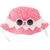 Shop All|Mud Pink - Pink Scallop Baby Hat And Glasses, 6/18M - cutbabycare.com | baby boutique & care hub