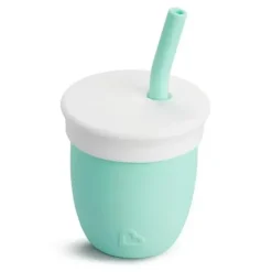 Shop All|Munchkin - C'est Silicone! Training Cup with Straw, Mint - cutbabycare.com | baby boutique & care hub