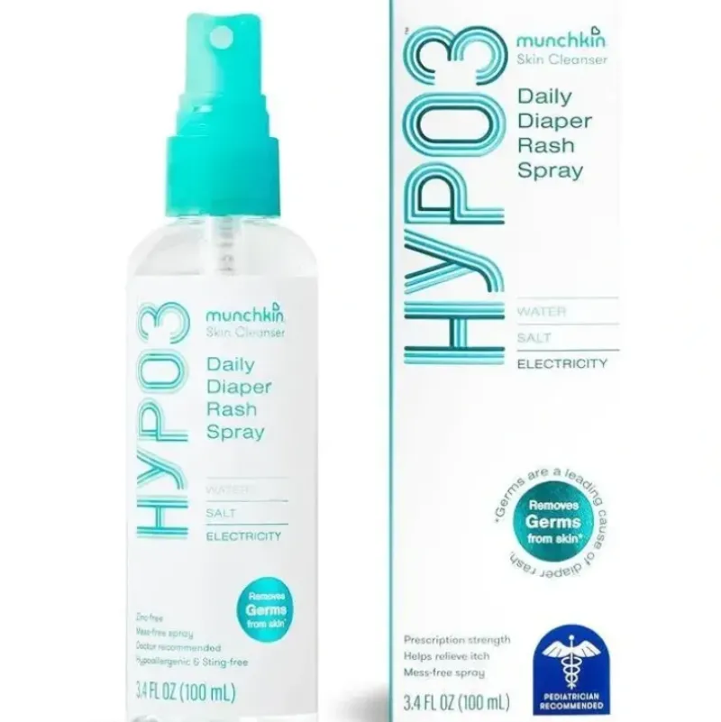 Shop All|Munchkin - HYP03 No Rub Daily Diaper Rash Spray with Hypochlorous, Award Winning 100% Natural, 600 Sprays - cutbabycare.com | baby boutique & care hub