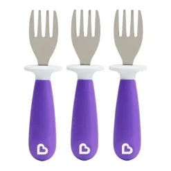 Shop All|Munchkin - Raise 3Pk Toddler Forks, Purple - cutbabycare.com | baby boutique & care hub