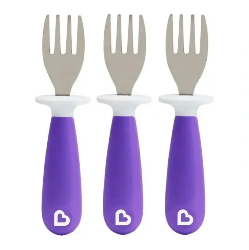 Shop All|Munchkin - Raise 3Pk Toddler Forks, Purple - cutbabycare.com | baby boutique & care hub