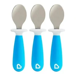 Shop All|Munchkin - Raise 3Pk Toddler Spoons, Blue - cutbabycare.com | baby boutique & care hub