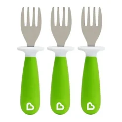 Shop All|Munchkin - Raise 3Pk Toddler Forks, Green - cutbabycare.com | baby boutique & care hub