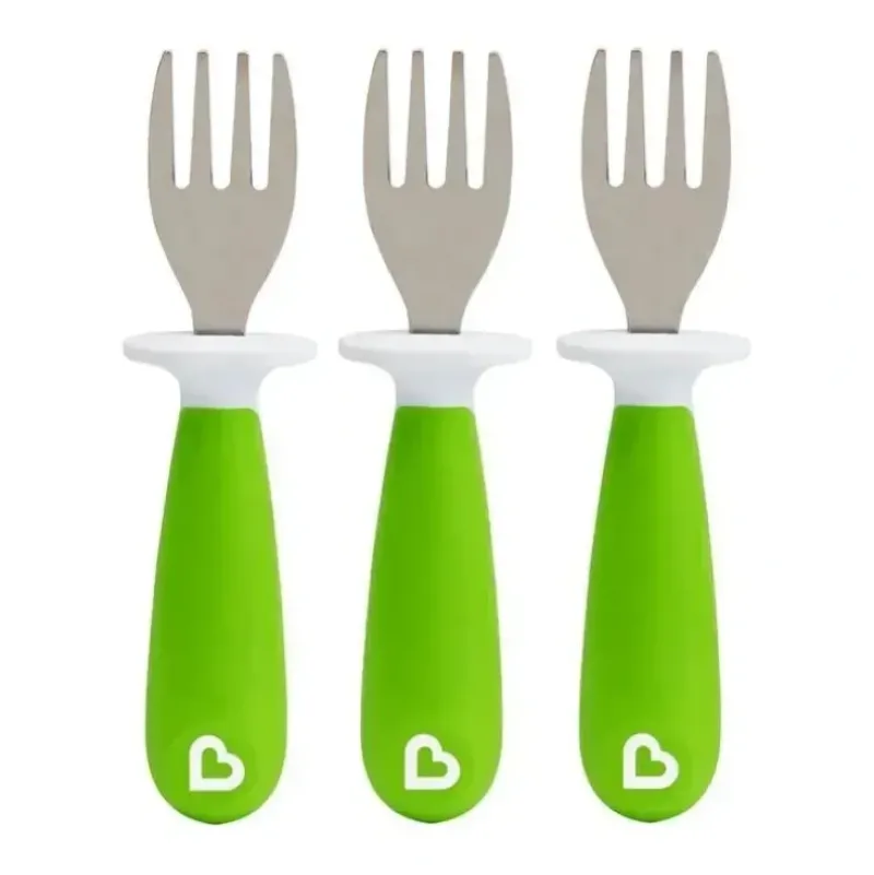 Shop All|Munchkin - Raise 3Pk Toddler Forks, Green - cutbabycare.com | baby boutique & care hub