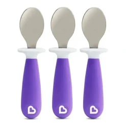 Shop All|Munchkin - Raise 3Pk Toddler Spoons - Purple - cutbabycare.com | baby boutique & care hub