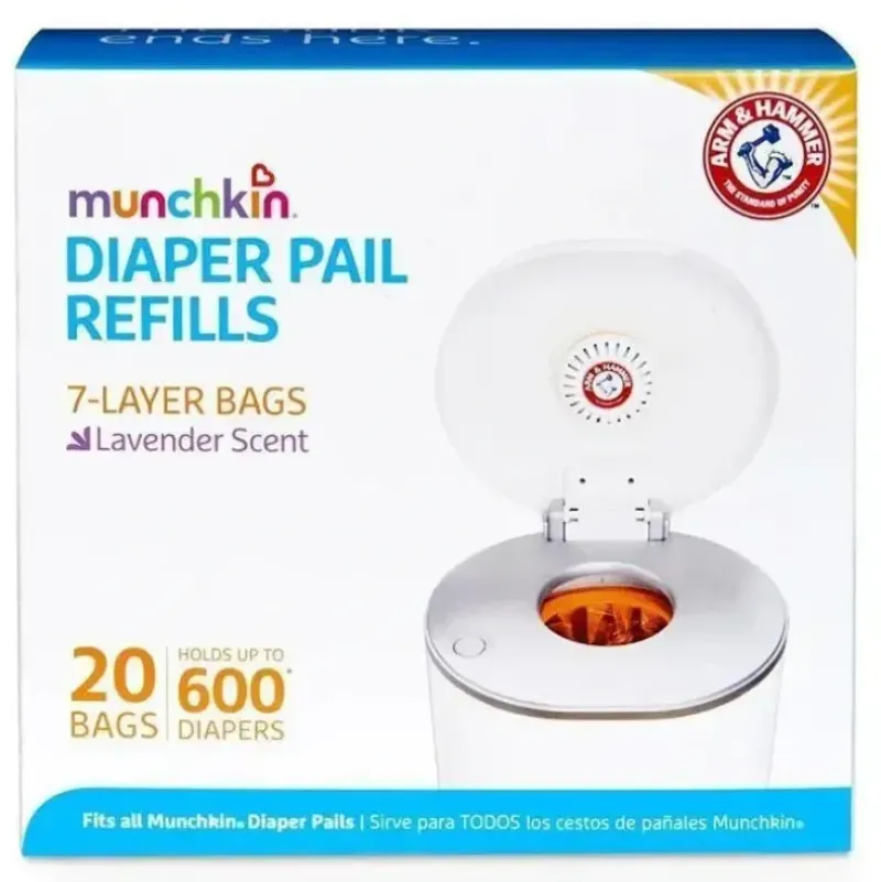 Shop All|Munchkin Arm & Hammer Diaper Pail Refill Bags, 20 Pack, Holds - cutbabycare.com | baby boutique & care hub